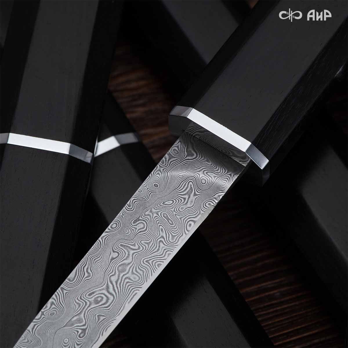 Нож Офисный (граб), дамасская сталь ZDI-1016 - Компания «АиР»