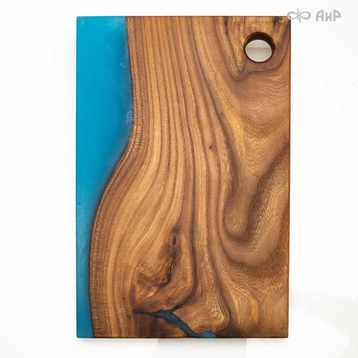 Доска сервировочная Горизонт, карагач, бирюза - Компания «АиР»