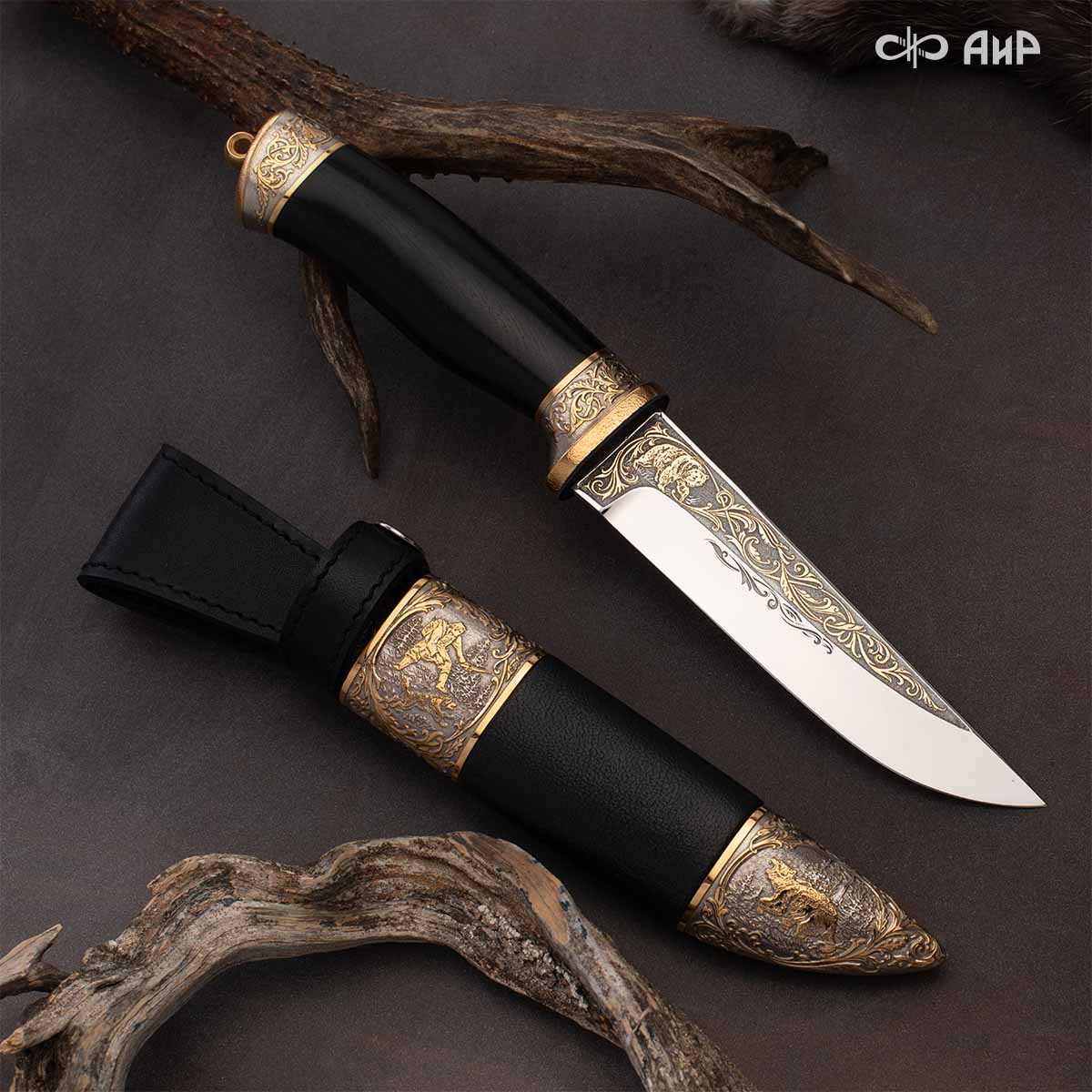  Набор с ножом Все об охоте, Артикул: 38909 - Компания «АиР»