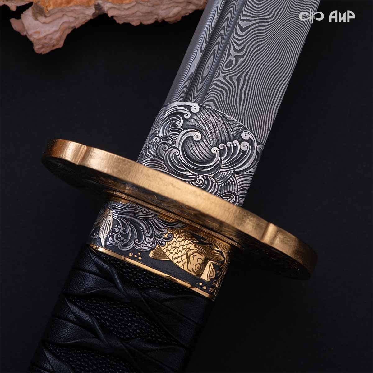 Вакидзаси Золотые карпы, Артикул: 39120 - Компания «АиР»