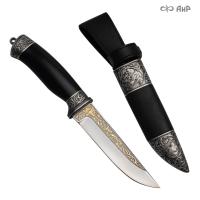 Нож Лиса с сюжетом Свирепые пантеры, комбинированные ножны, Артикул: 38908