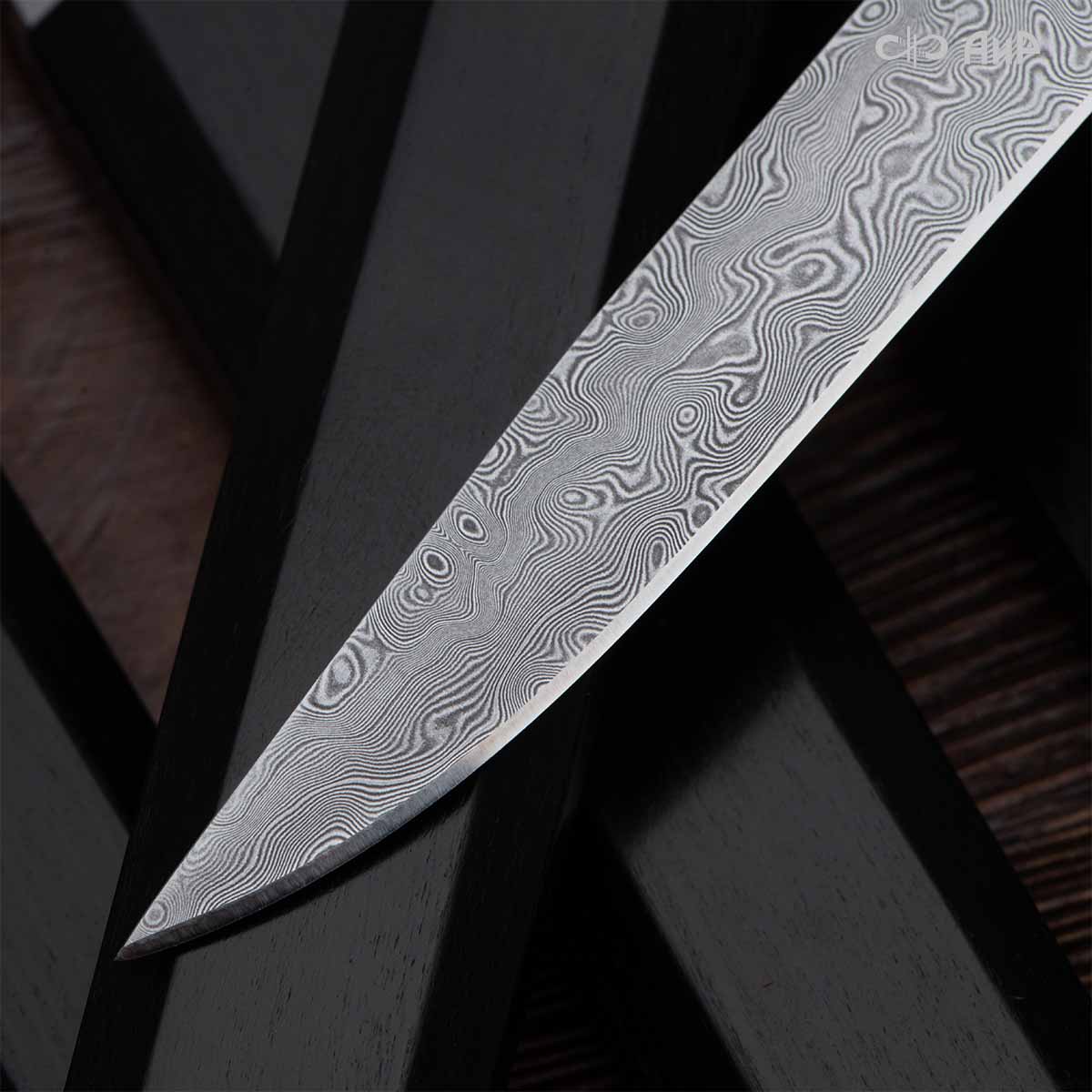 Нож Офисный (граб), дамасская сталь ZDI-1016 - Компания «АиР»