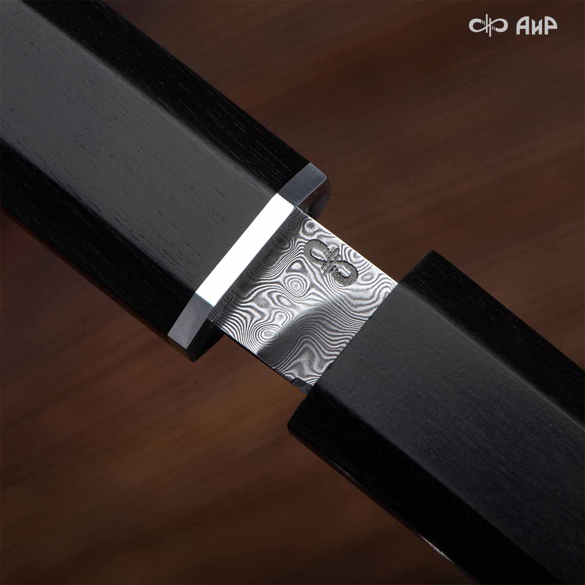 Нож Офисный (граб), дамасская сталь ZDI-1016 - Компания «АиР»
