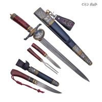  Гарнитур охотничий Царская охота, с хиршфангером, Артикул: 39191