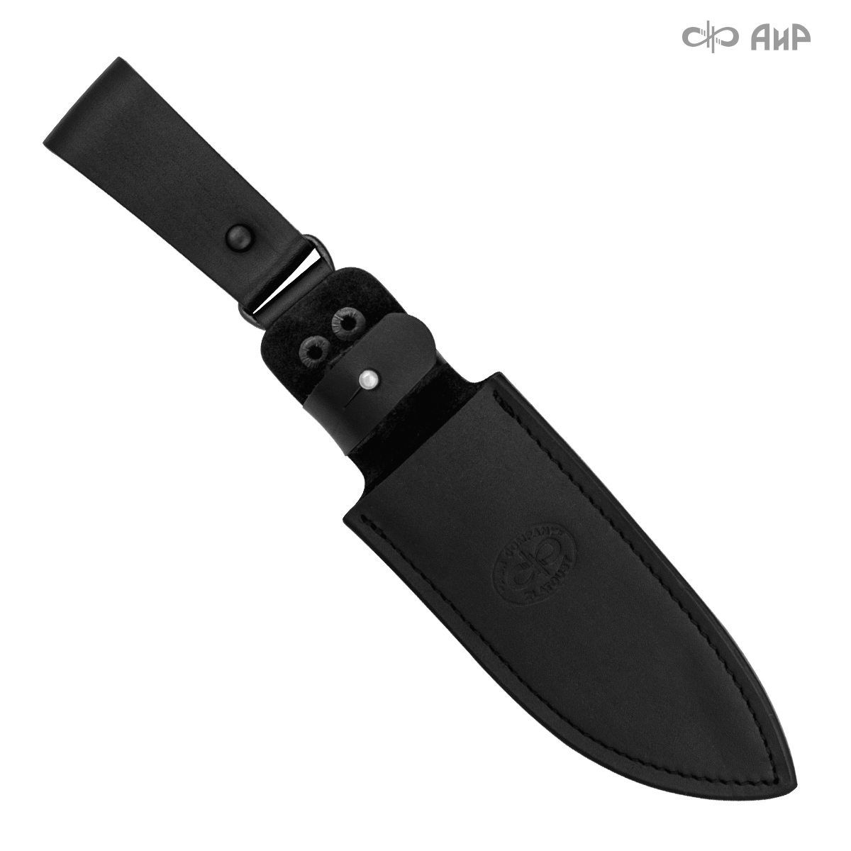 Ножны кожаные для ножа Гепард (черные) - Компания «АиР»