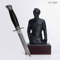 Набор Железный Феликс & Финка-2 НКВД с серебром, ZDI-1016, кожаные ножны - Компания «АиР»