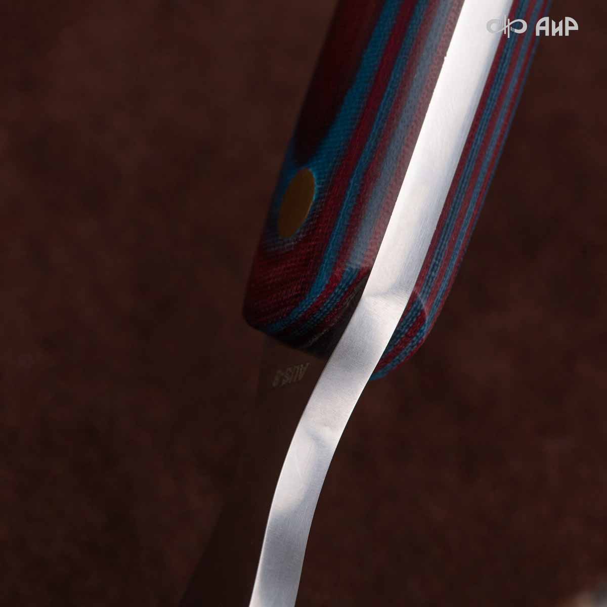 Набор Стейковый ЦМ (нож и вилка, микарта красно-синяя) - Компания «АиР»