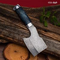 Топор (стабилизированная карельская береза лазурная, кастомная заточка) дамасская сталь ZDI-1016 - Компания «АиР»