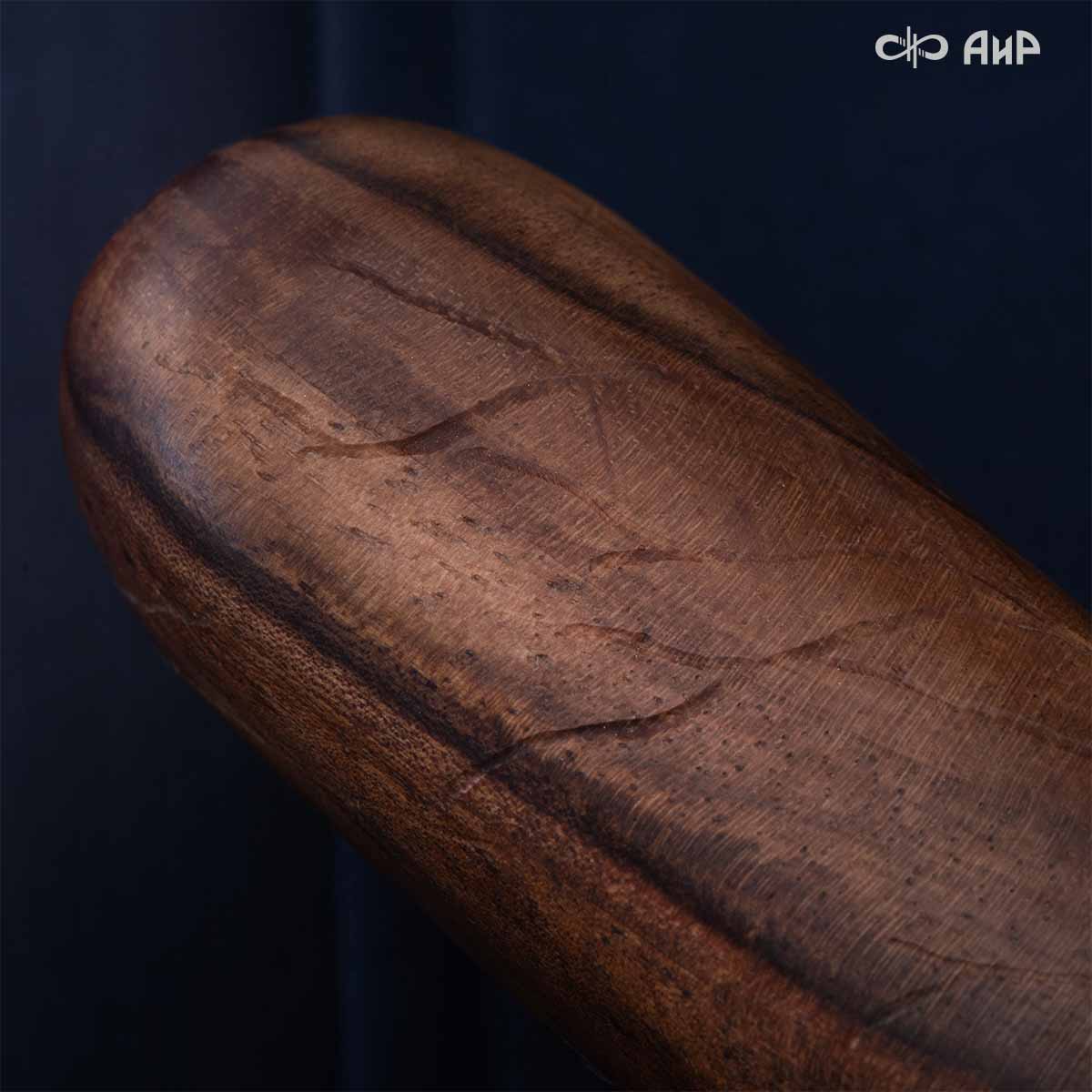  Нож Сигара (ореховый кап, золото, черный никель), дамасская сталь ZDI-1016 - Компания «АиР»