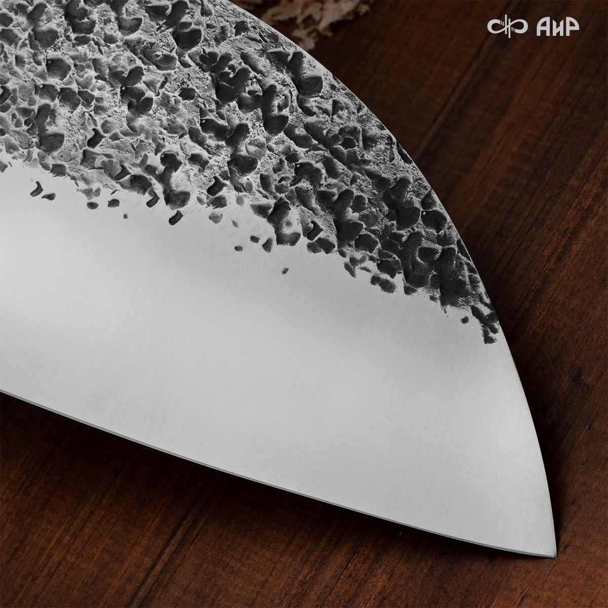 Сербский нож ЦМ (G10 черно-синий, мозаичные пины, кастомная заточка) - Компания «АиР»