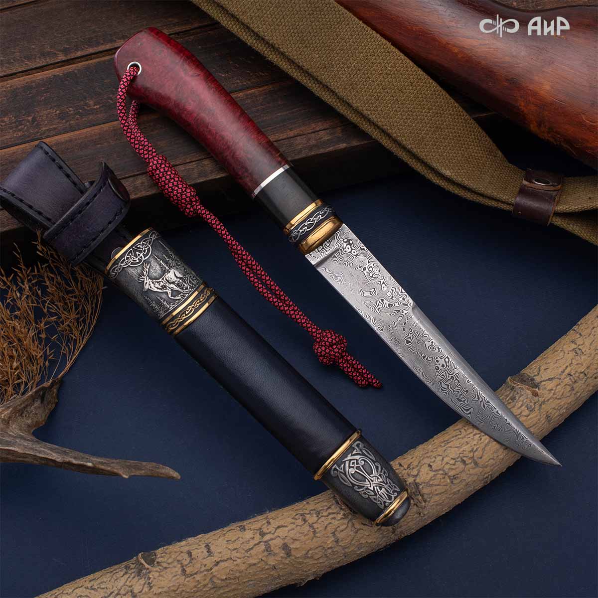  Гарнитур охотничий Царская охота, с хиршфангером, Артикул: 39191 - Компания «АиР»