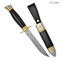 Нож Финка-2 Спецназ с золотом, ZDI-1016, комбинированные ножны Артикул: 35360