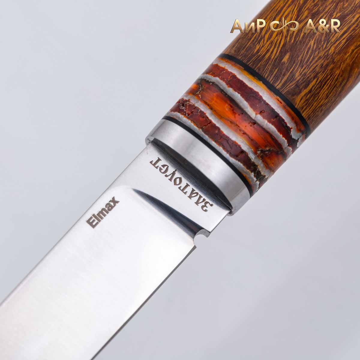 Финка-5 (железное дерево, стаб.зуб мамонта, фибра, нерж.) - Компания «АиР»