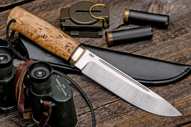Материал рукояти ножа - карельская береза  - Компания «АиР». Блог оружейников Златоуста