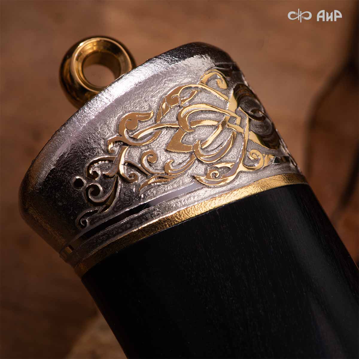 Нож Лиса с сюжетом Сезон охоты на уток, комбинированные ножны, Артикул: 38367 - Компания «АиР»