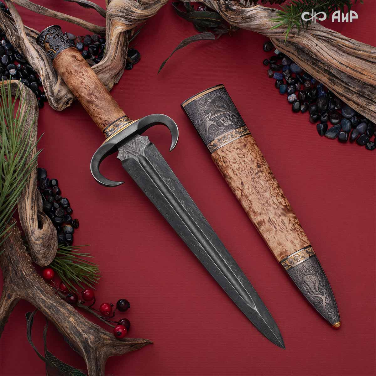 Кинжал охотничий Русский лес, Артикул: 39184  - Компания «АиР»