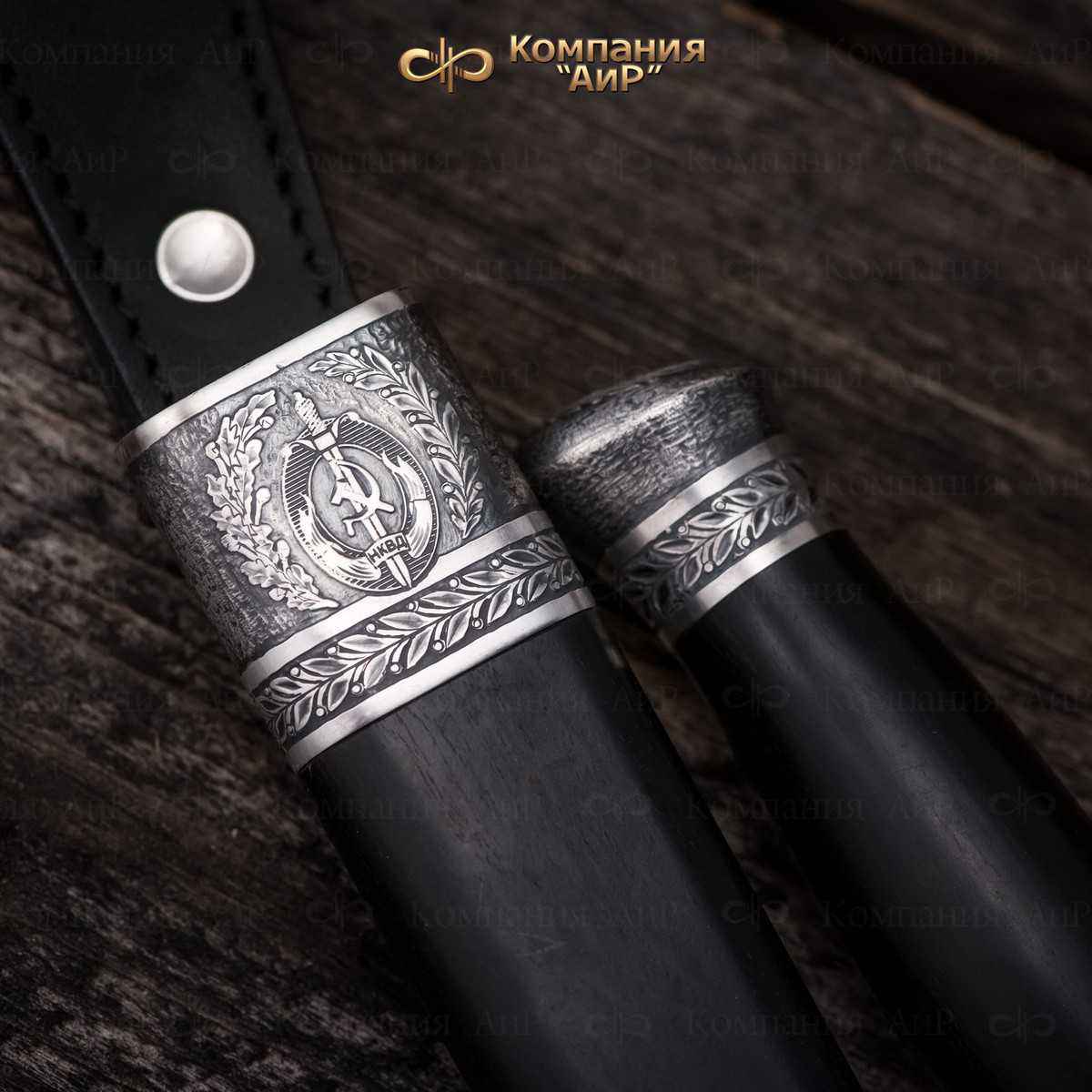  Нож Финка-2 НКВД с серебром, ZDI-1016, комбинированные ножны Артикул: 39002, 39003, 39004, 39005 - Компания «АиР»