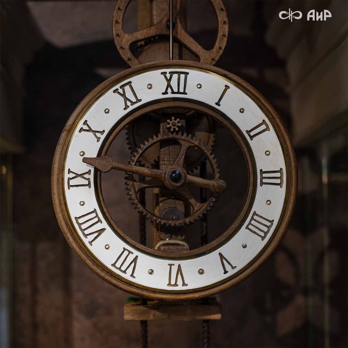  Настенные деревянные часы Ардавин Рассвет, цвет белый (Ardavin MATUTINUS Blanco), Артикул: AF0000013391 - Компания «АиР»