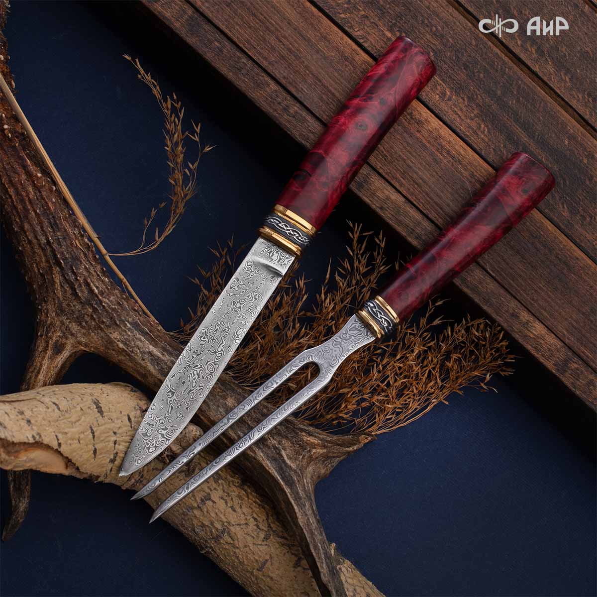  Гарнитур охотничий Царская охота, с хиршфангером, Артикул: 39191 - Компания «АиР»