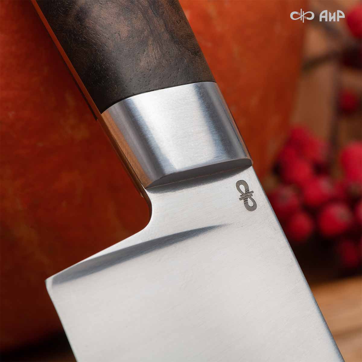 Сантоку ЦМ (стабилизированный ореховый кап, мозаичные пины) - Компания «АиР»