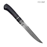 Нож Финка-5, стабилизированная карельская береза фиолетовая, авторские ножны, Артикул: 38710