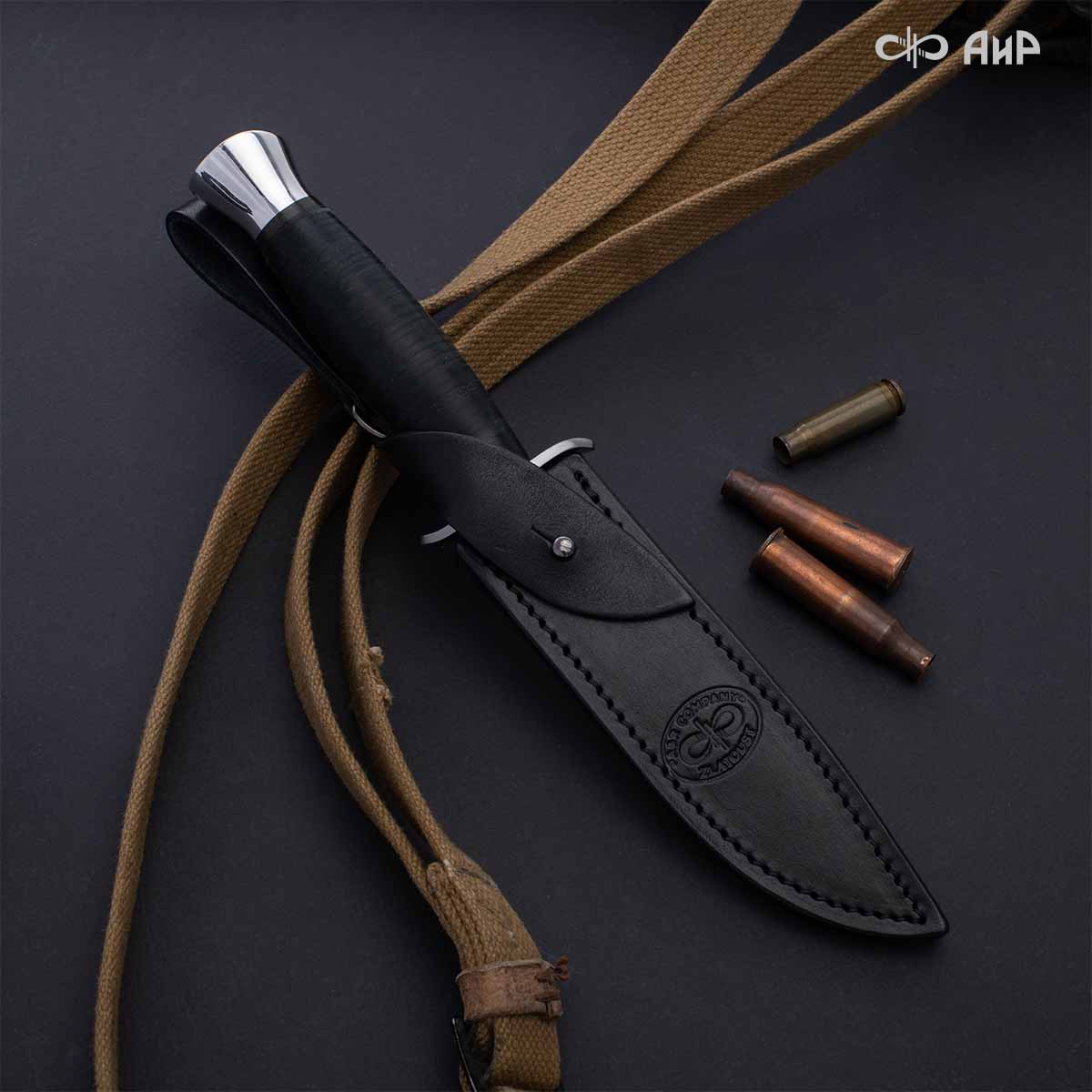 Финка-2 (кожа) дамасская сталь ZDI-1016  - Компания «АиР»