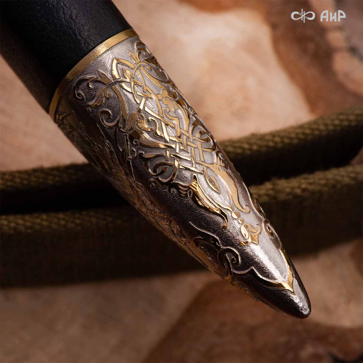 Нож Лиса с сюжетом Сезон охоты на уток, комбинированные ножны, Артикул: 38367 - Компания «АиР»