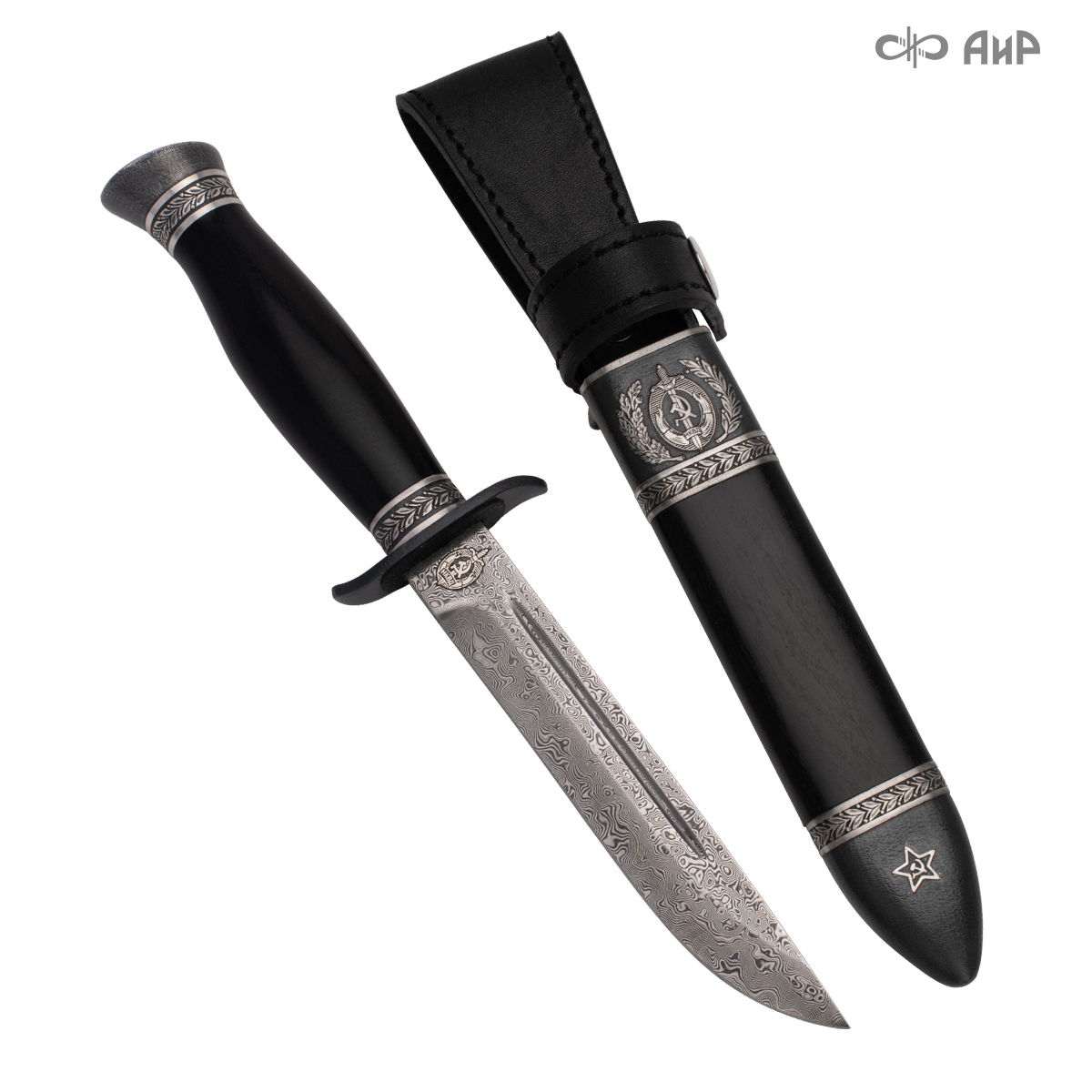  Нож Финка-2 НКВД с серебром, ZDI-1016, комбинированные ножны Артикул: 39002, 39003, 39004, 39005 - Компания «АиР»