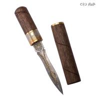 Нож Сигара COHIBA, орех, дамасская сталь ZDI-1016 - Компания «АиР»