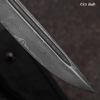 Финка-2 Вача (граб) дамасская сталь ZDI-1016 - Компания «АиР»