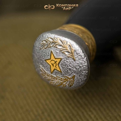 Нож Финка-2 НКВД с золотом, ZDI-1016, кожаные ножны Артикул: 39256-39260 - Компания «АиР»