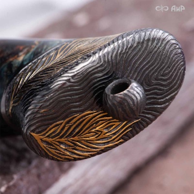 Нож Чернокрылый павлин, авторские ножны, Артикул: 39239 - Компания «АиР»