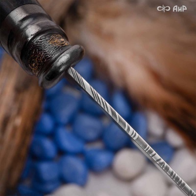 Нож Чернокрылый павлин, авторские ножны, Артикул: 38817 - Компания «АиР»