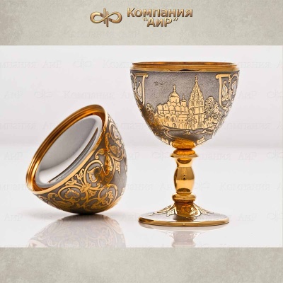 Яйцо сувенирное с красным корундом, Артикул: 20587 - Компания «АиР»