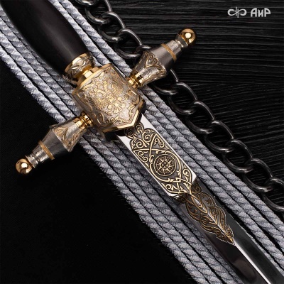  Кортик Адмиральский, цельнометаллические ножны, Артикул: 38560 - Компания «АиР»
