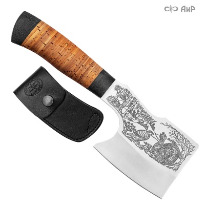 Набор Шашлычный-1 (береста, гравировка глухари) - Компания «АиР»