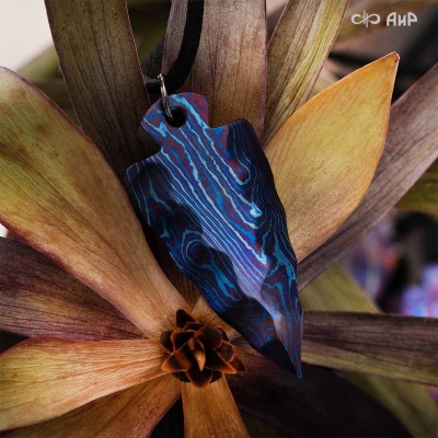  Подвеска Каменный век, титановый дамаск ЗлаТи (ZlaTi), Артикул: AF0000022688 - Компания «АиР»