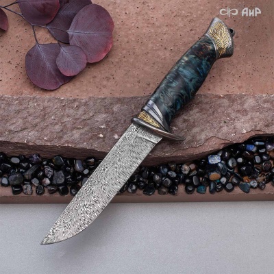 Нож Чернокрылый павлин, авторские ножны, Артикул: 39239 - Компания «АиР»