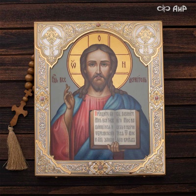 Икона в окладе Господь Вседержитель, Артикул: 39081 - Компания «АиР»