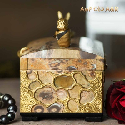 Шкатулка из риолита Экзюпери, Артикул: 37562 - Компания «АиР»