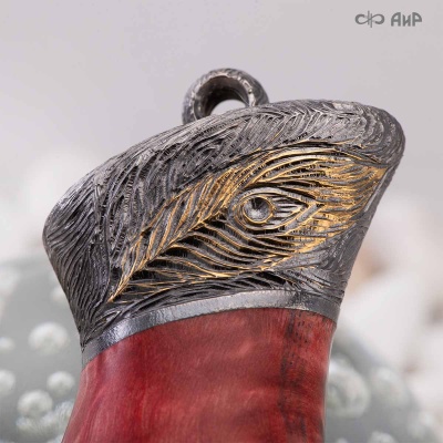 Нож Чернокрылый павлин, авторские ножны, Артикул: 38819 - Компания «АиР»