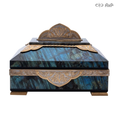 Шкатулка из лабрадорита Таинственная ночь, Артикул: 39158, Под заказ - Компания «АиР»