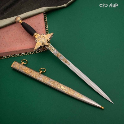 Кортик Генеральский, цельнометаллические ножны, Артикул: 39176 - Компания «АиР»