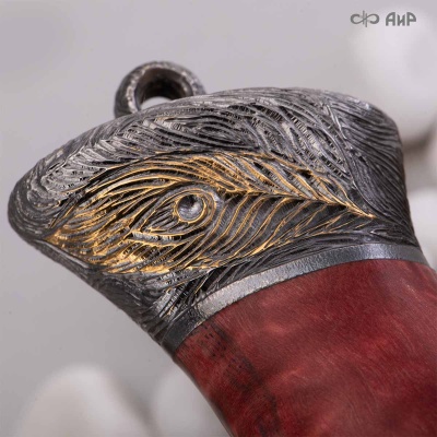 Нож Чернокрылый павлин, авторские ножны, Артикул: 38819 - Компания «АиР»