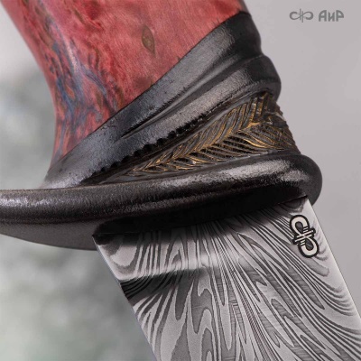 Нож Чернокрылый павлин, авторские ножны, Артикул: 38819 - Компания «АиР»