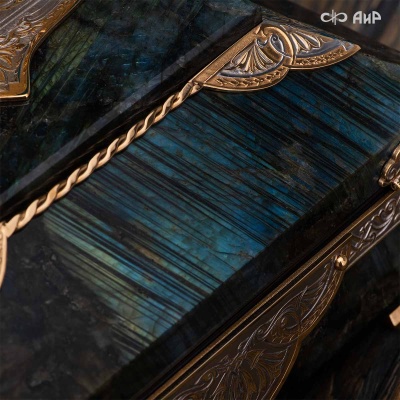 Шкатулка из лабрадорита Таинственная ночь, Артикул: 39158, Под заказ - Компания «АиР»