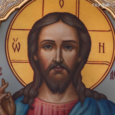 Икона в окладе Господь Вседержитель, Артикул: 39081 - Компания «АиР»