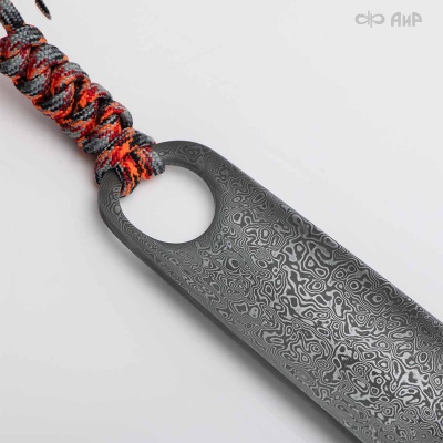 Рожок для обуви, дамасская сталь ZDI-1016, темляк из паракорда, Артикул: AF0000020604 - Компания «АиР»