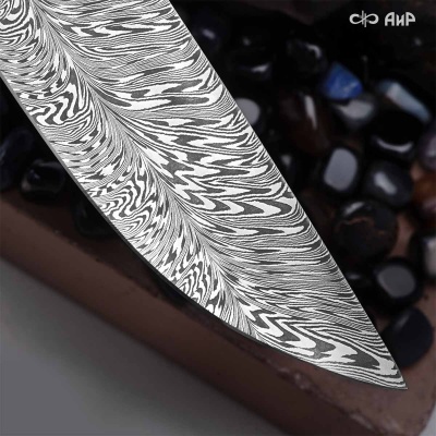 Нож Чернокрылый павлин, авторские ножны, Артикул: 39240 - Компания «АиР»