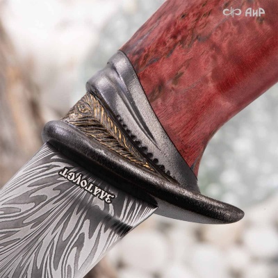 Нож Чернокрылый павлин, авторские ножны, Артикул: 38819 - Компания «АиР»